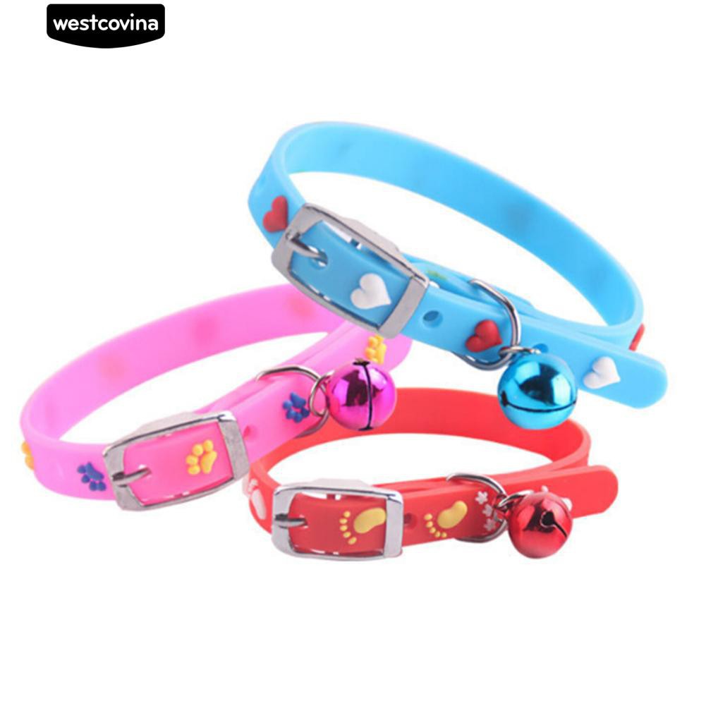 Vòng Cổ Đính Chuông Hình Trái Tim Đáng Yêu Cho Thú Cưng