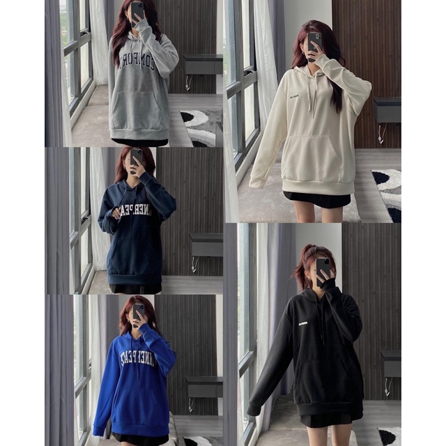 Áo hoodie ET.TEE vải nỉ đủ màu đen be xanh xám kem đủ size A1932