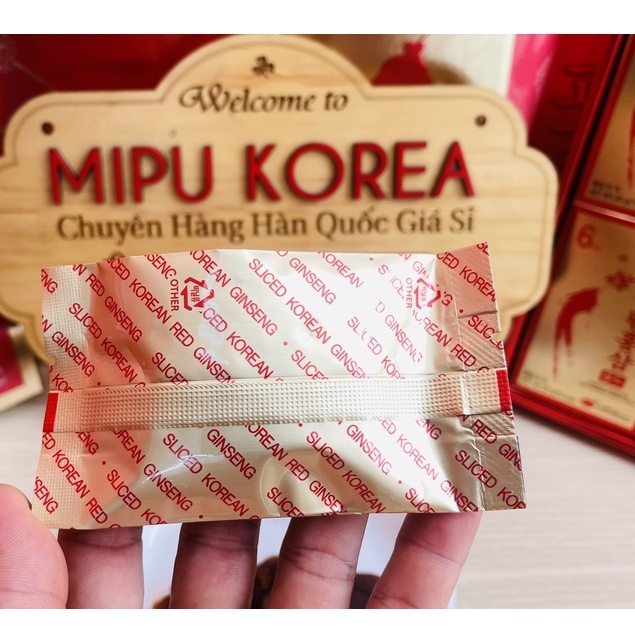 (Date 8/2024) Hồng Sâm Thái Lát Tẩm Mật Ong KGS Hàn Quốc 200g (20g x 10gói)