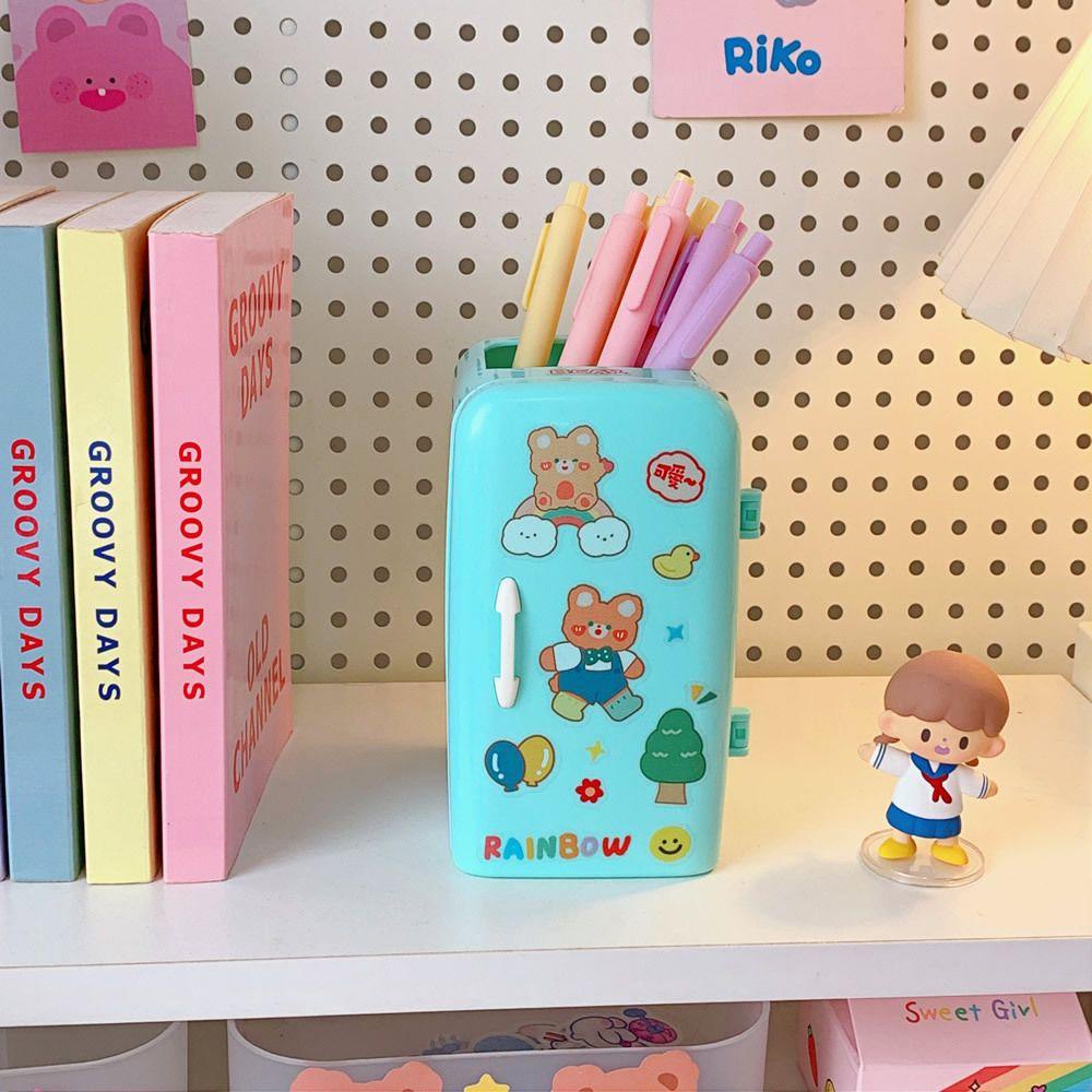 Giá Đỡ Bút / Đồ Trang Điểm Đa Năng Để Tủ Lạnh Tiện Dụng