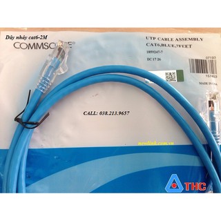 Dây nhẩy Patch cord Commscope cat6 dài 2m mã 1859247-7