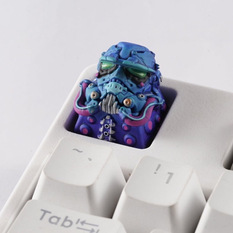 Nút bàn phím cơ Cyberpunk trooper .Keycap resin Cyberpunk trooper.Keycap Artisan