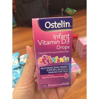 Infant Ostelin Vitamin D3 drop (bill chuẩn hàng Úc)