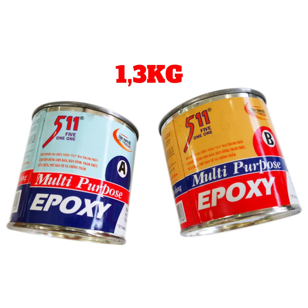 Keo A B Epoxy 511 Chuyên Dùng Trong Công Nghiệp 1,3kg