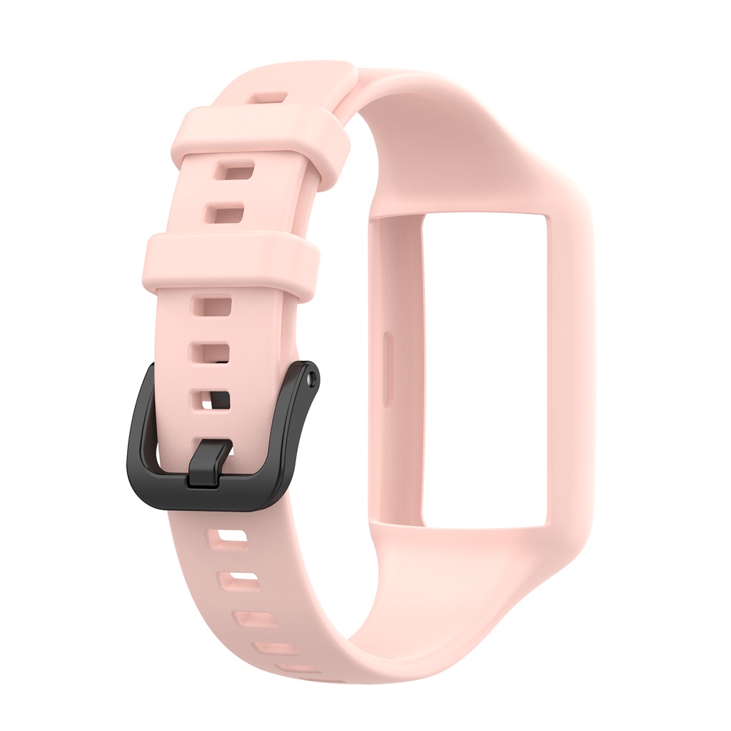 Ốp Lưng Silicone Có Dây Đeo Tay Cho Huawei Band 6 7 Honor Band 6 pro