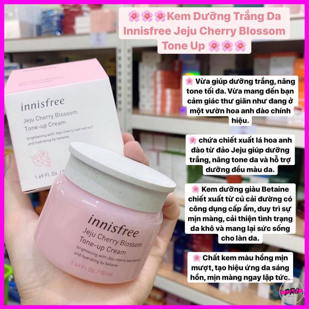 Kem dưỡng innisfree ngày và đêm, kem dưỡng da innisfree hoa anh đào 50ml