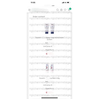 Son dưỡng môi chống nắng Eucerin 4.8gram (có bill)