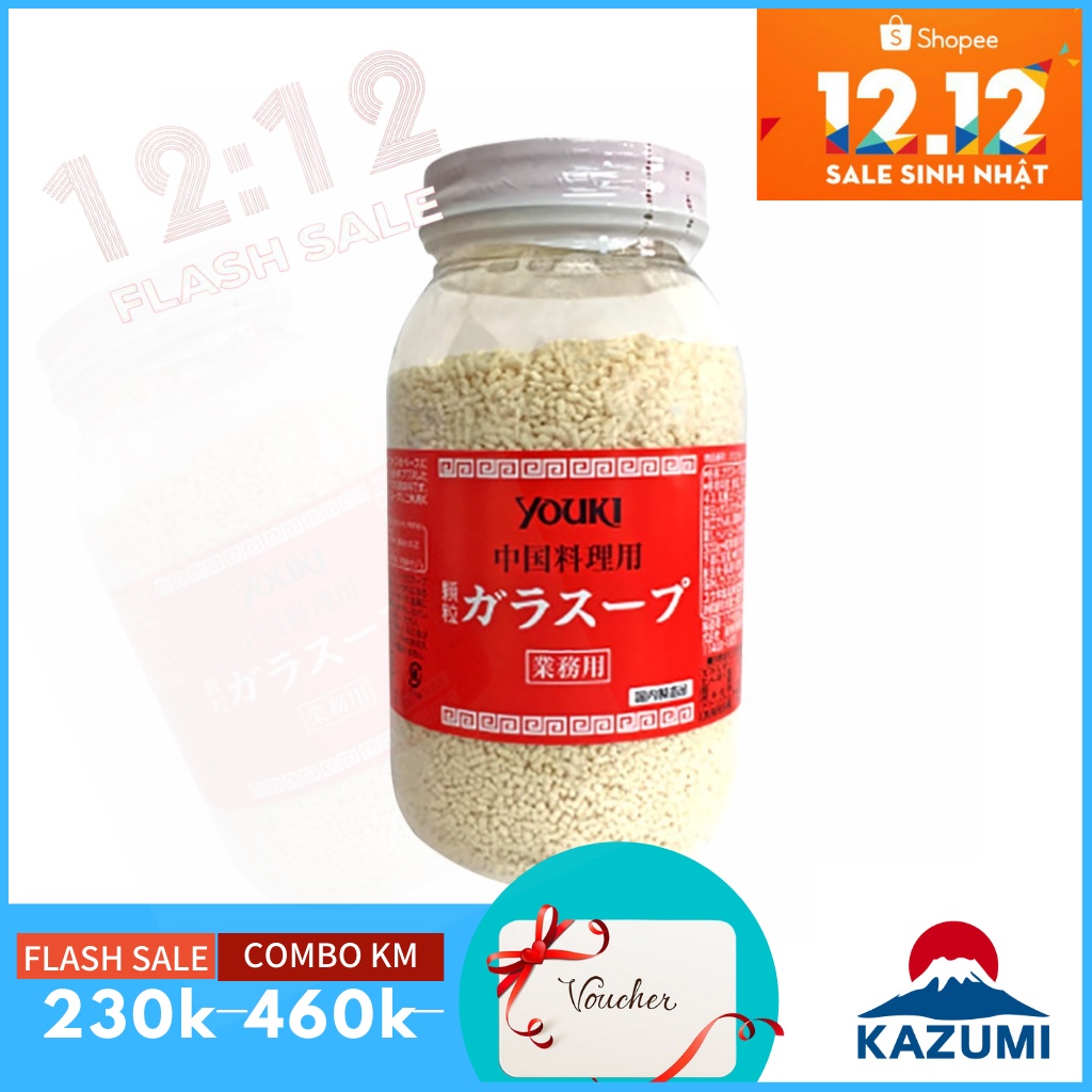 Hạt nêm gia vị Youki Nhật 500G [DATE T3/2024]