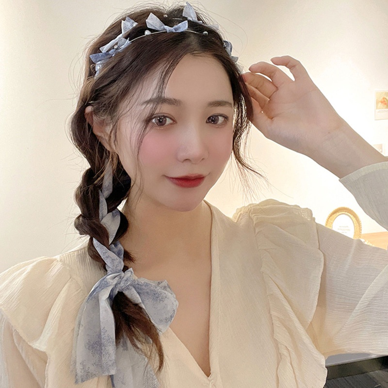 Băng Đô Cài Tóc Đính Ngọc Trai Thời Trang Cho Nữ