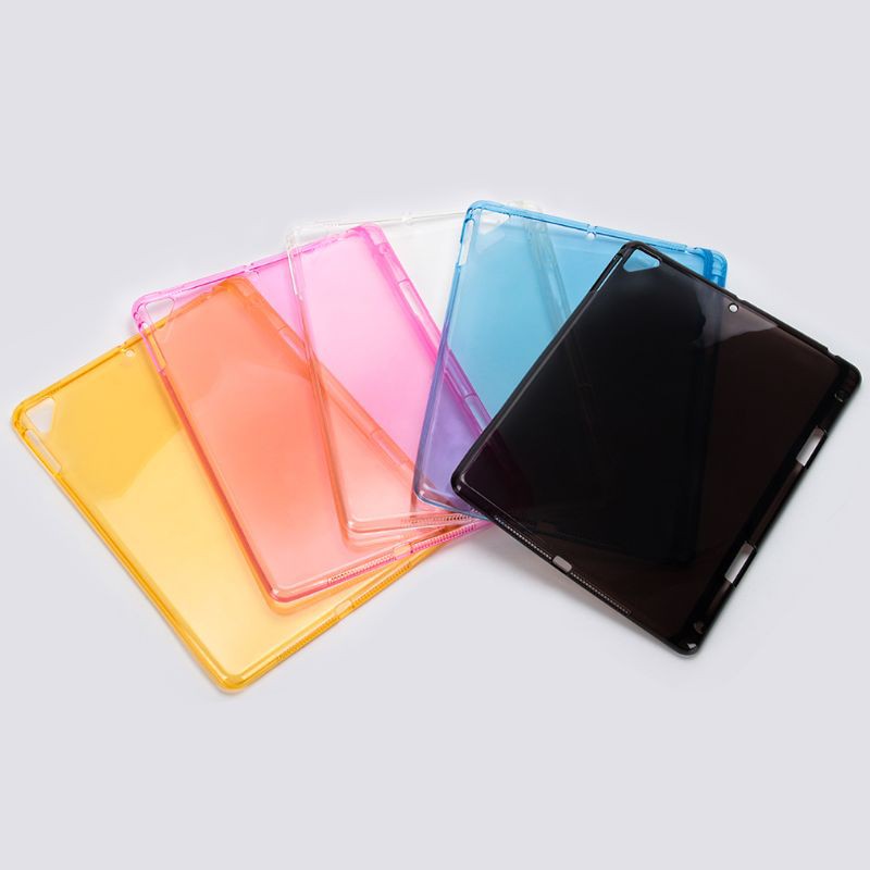 Ốp lưng TPU trong suốt chống sốc 27.94 cmTransparent Cover for New iPad 8th 2020 New Air 4 2020 iPad Pro 11 2021 Pro 12.9 21 20 10.2 2019 Case with Pencil Slot TPU Back Cover for iPad 9.7 Air 2/1 Pro 10.5 Mini 2 3