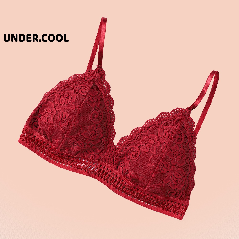 Áo Bra UNDERCOOL không gọng đệm rời phối ren đơn giản
