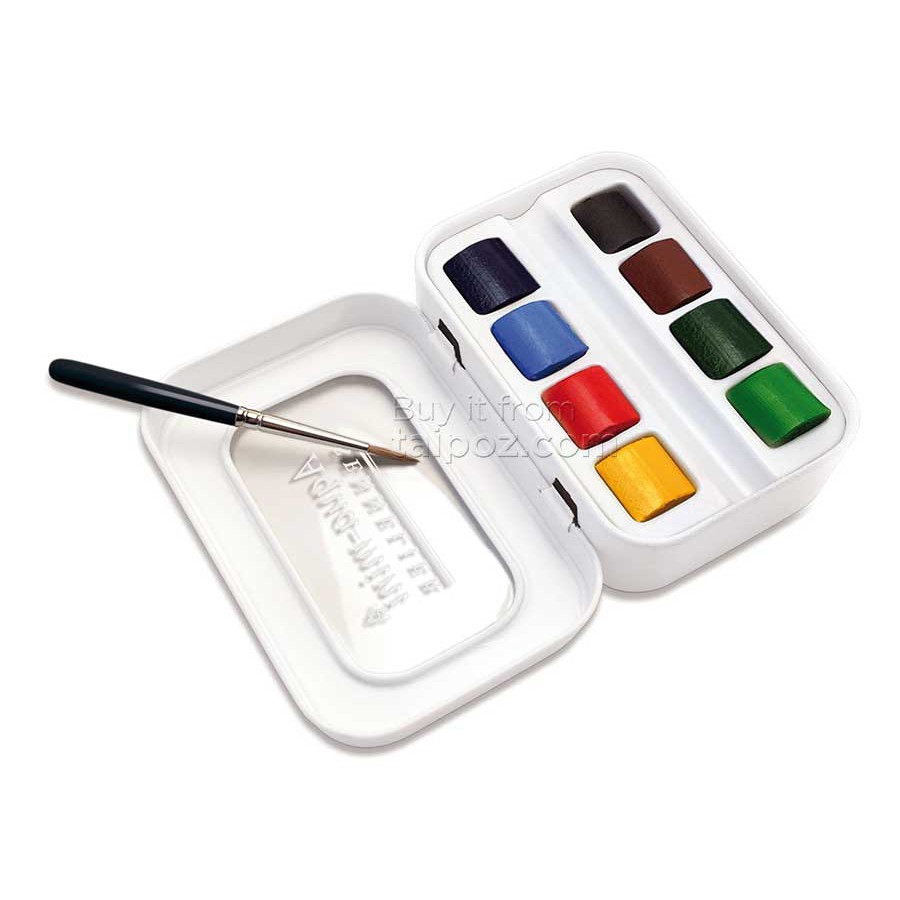 [ TAIPOZ ] - Màu nước HẠNG HỌA SĨ Sennelier Aquarelle, hộp halfpan mini 8 màu