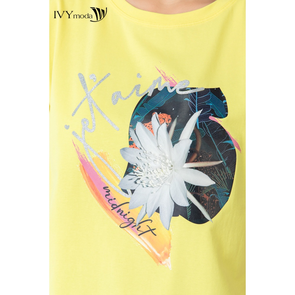 Áo thun nữ in hình IVY moda MS 57B8690