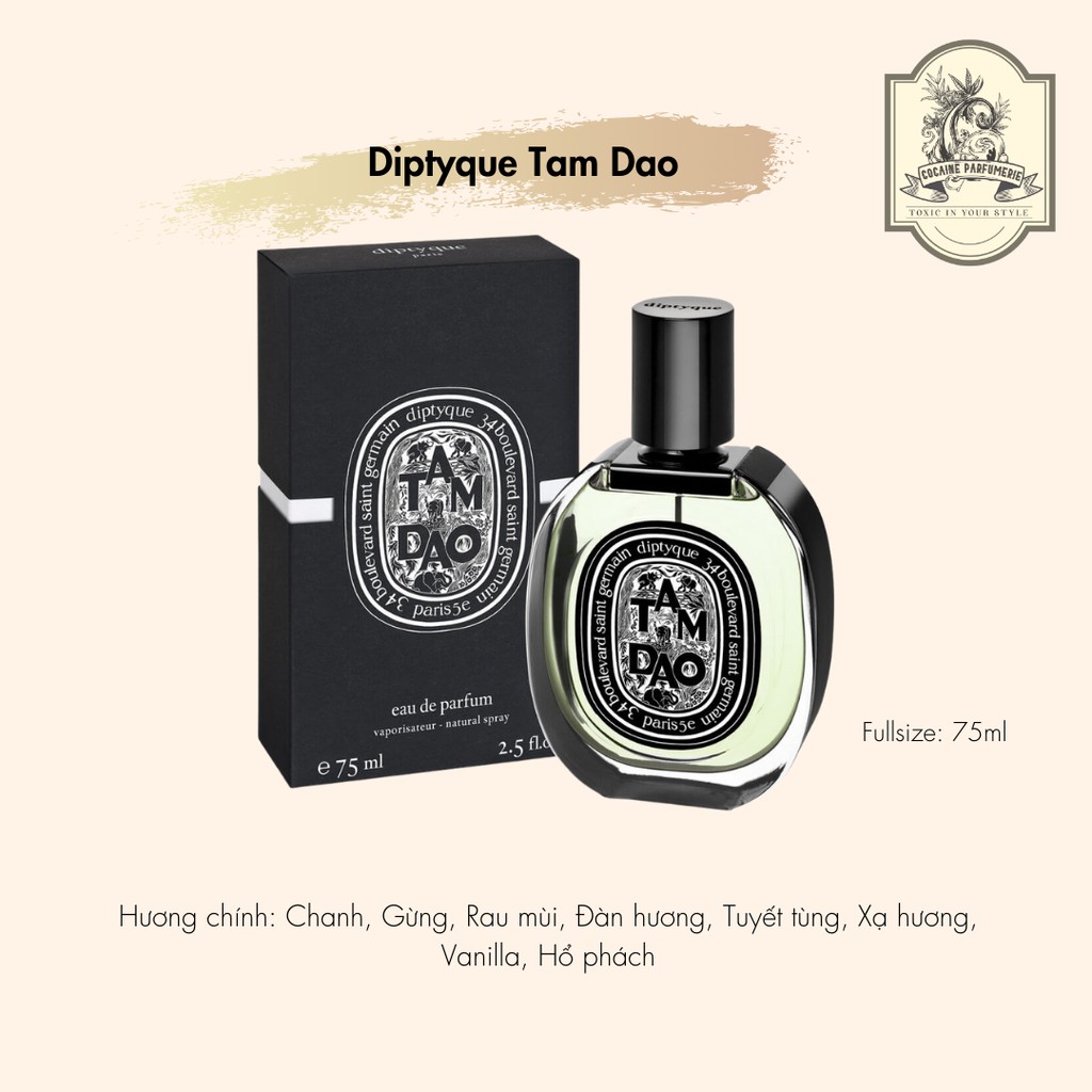 Nước Hoa Nam Chính Hãng Diptyque Paris Tam Đảo EDP 75ml MP120 | Thế Giới Skin Care