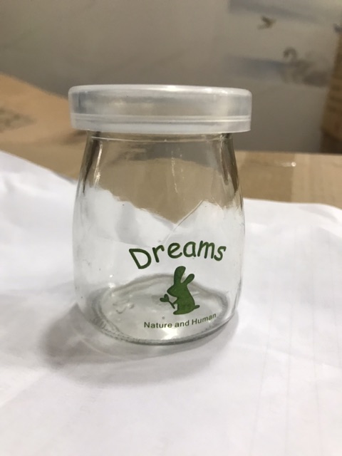 Hũ Thuỷ Tinh làm sữa chua có nắp in Hình 100ml | BigBuy360 - bigbuy360.vn