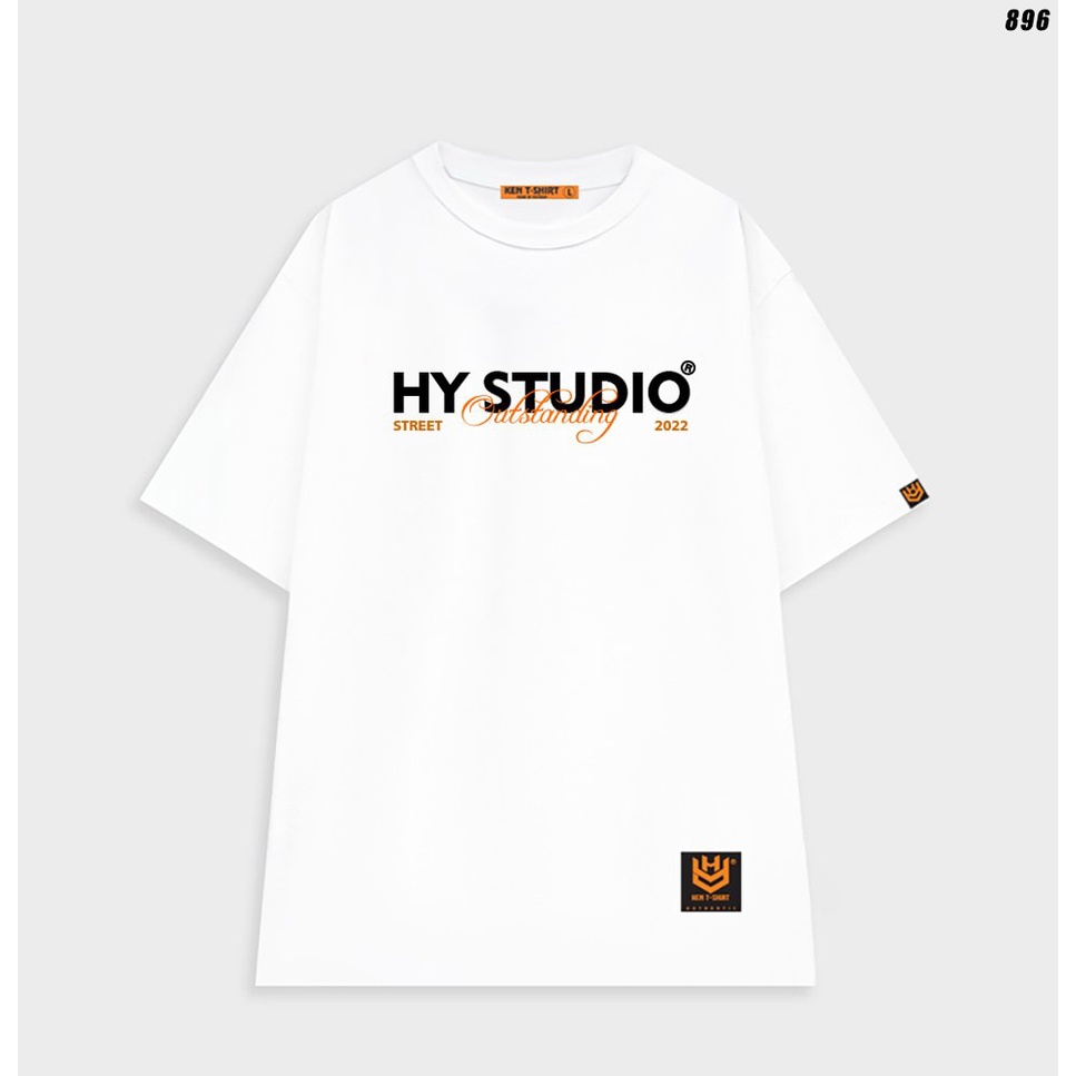 Áo phông tay lỡ nam nữ unisex HY STUDIO Outstanding 896 form rộng