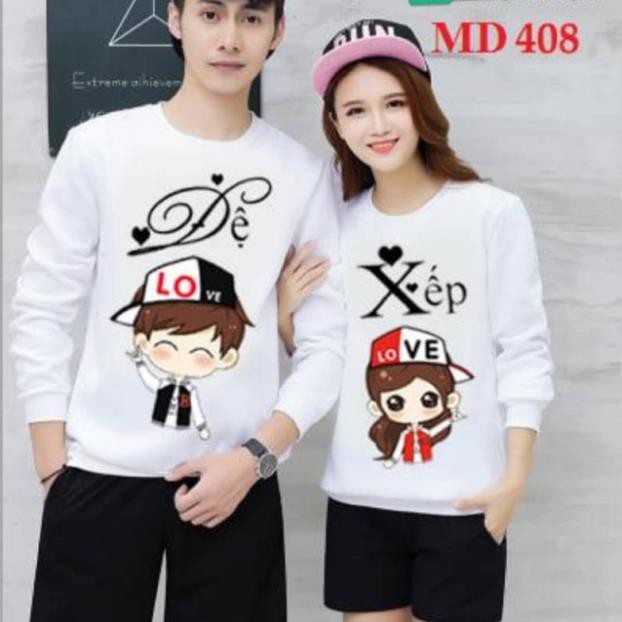 CHUYÊN SỈ Áo đôi cổ tròn xếp đệ K&T MTK