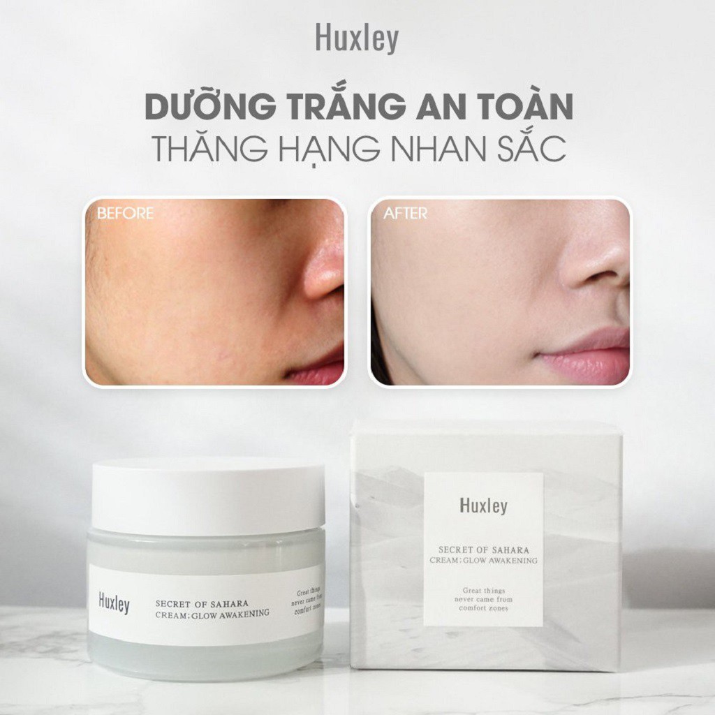 Kem Dưỡng Trắng Da, Giúp Da Căng Bóng, Bảo Vệ Da Huxley Cream Glow Awakening 50ml