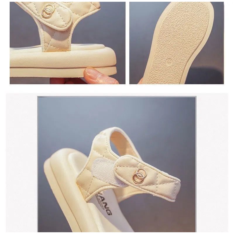 Sandal bé gái đi học, đi chơi phong cách Hàn Quốc siêu nhẹ, siêu êm chân chống trơn trượt cho bé [SDG03]