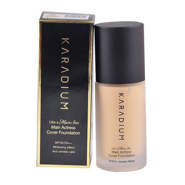 Kem nền KARADIUM Like a Movie Star Cover Foundation , CHỐNG NẮNG SPF 30 PA++ {cam kết Chính Hãng Hàn Quốc}