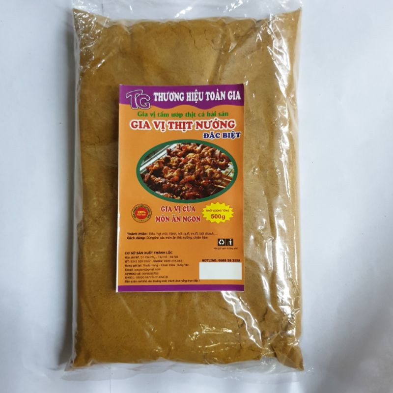Gia vị thịt nướng gói 500gr