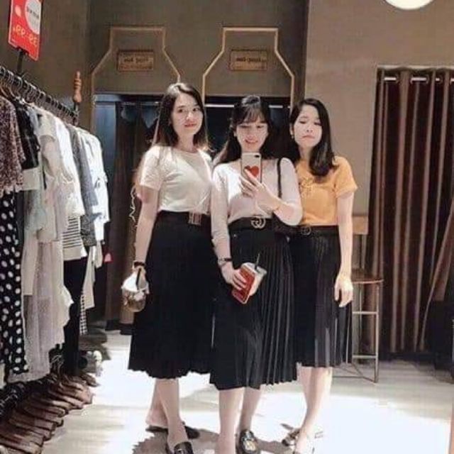 Chân váy xếp ly 🌈Freeship🌈 dịu dàng, sang chảnh giá lại rẻ shop uy tín shop uy tín