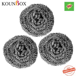 Cước cọ rửa inox Scotch Brite 3M (30gram) - Gói 3 cái Tặng 1