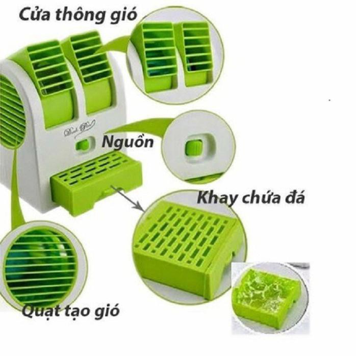 Quạt Điều Hòa Mini Có Khay Chứa Đá 2 Cửa Tiện Dụng