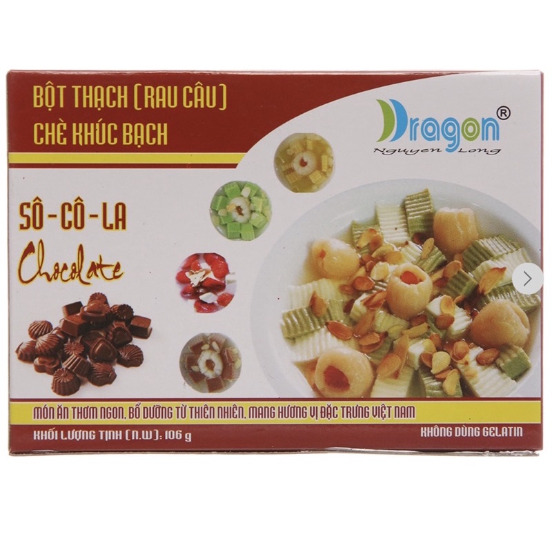 Bột thạch làm chè khúc bạch 106g 2 vị