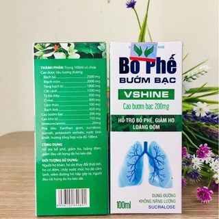 siro bổ phế bướm bạc Vshine 100ml