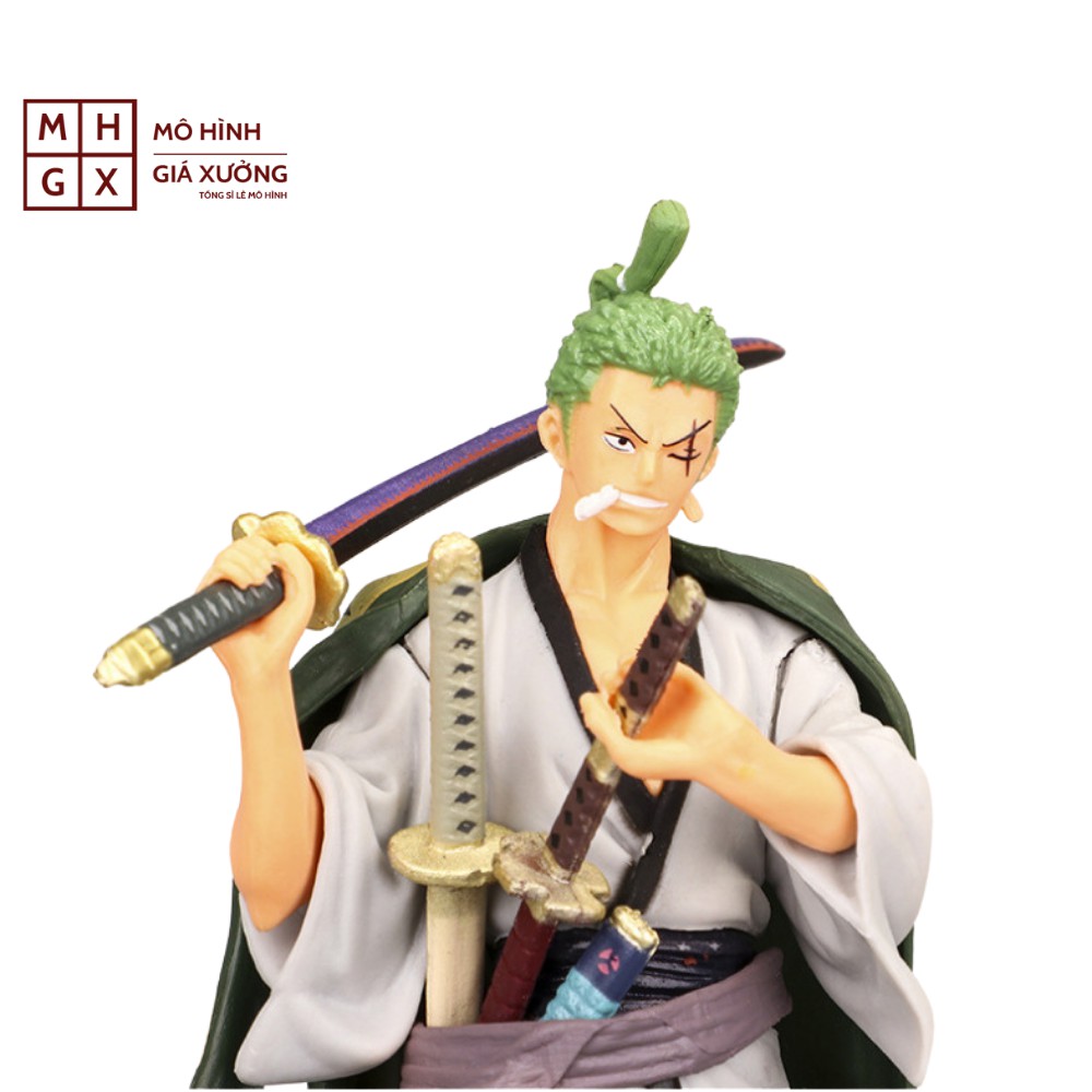 Mô hình One Piece Zoro ở wano quốc cao 17cm , figure one piece roronoa zoro , mô hình giá xưởng