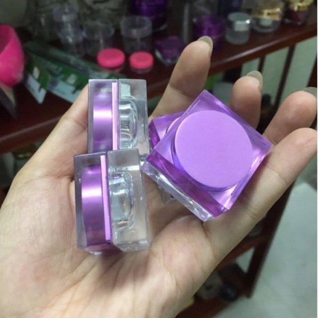 Hủ vuông 5g chiết mỹ phẩm - Chiết kem face test