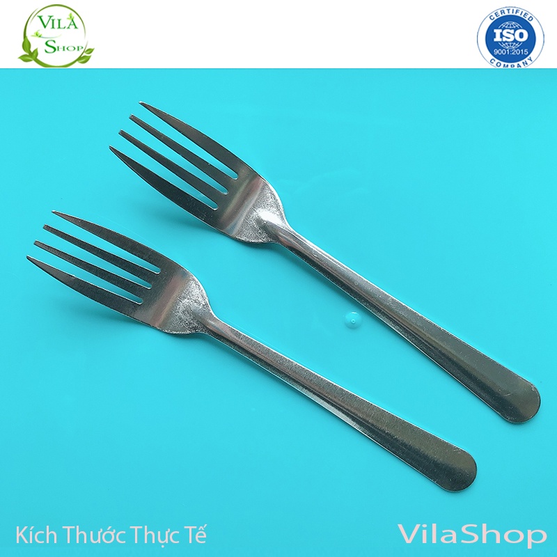 [ 3 Size ] Rĩa Inox, Rĩa Ăn Hoa Quả inox Loại Trơn &amp; Có Hoa Văn Đa Năng Tiện Lợi