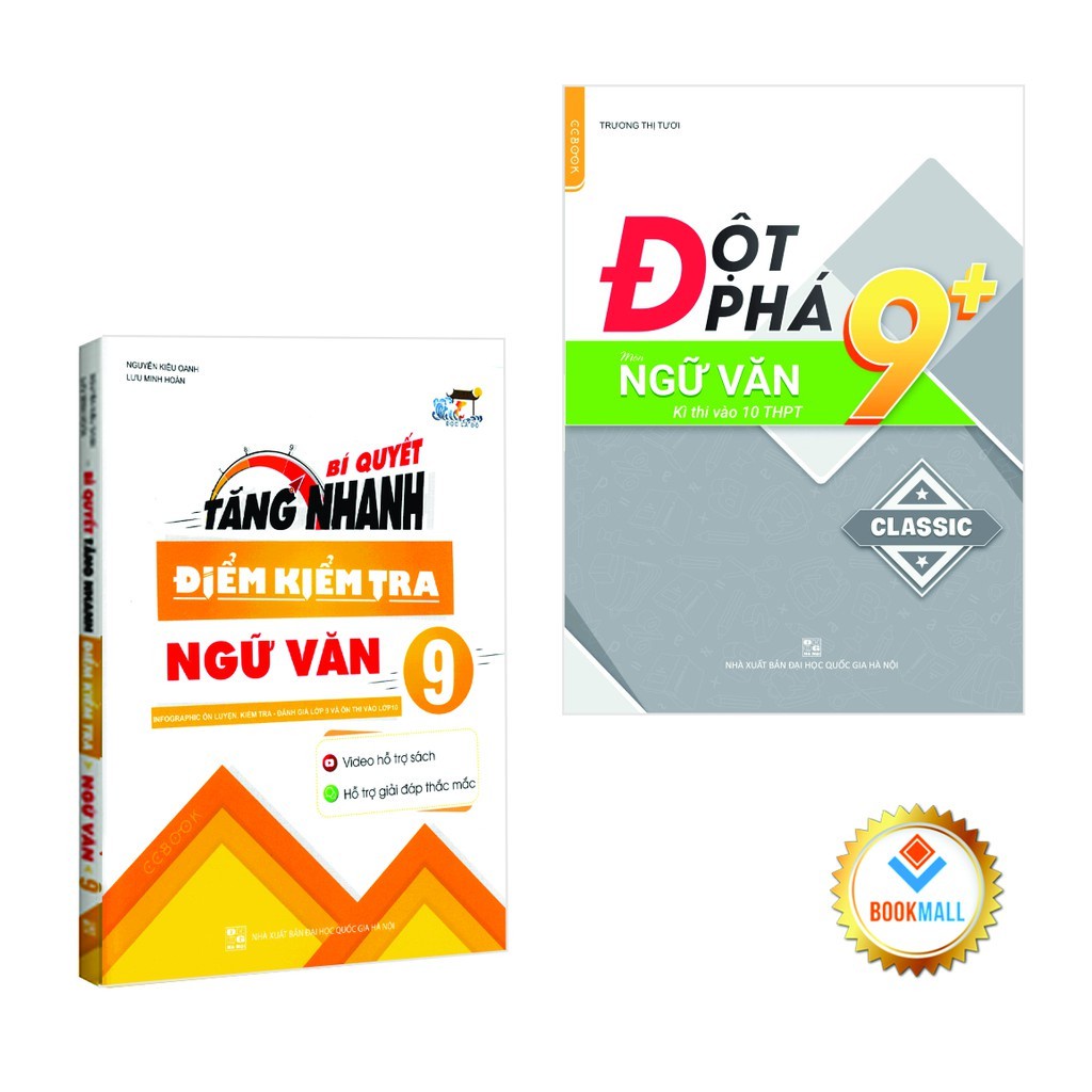 Sách - Combo Đột phá 9+ kì thi vào lớp 10 - Chinh phục điểm kiểm tra 9 -  Ngữ Văn (2 cuốn) | Shopee Việt Nam