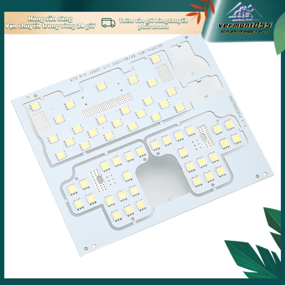 Vermont055 Đèn đọc sách nội thất ô tô 48SMD 12V 50000H Bảng điều khiển đèn trần LED màu trắng 5050 Phụ kiện cho RAV4 2006‑2012
