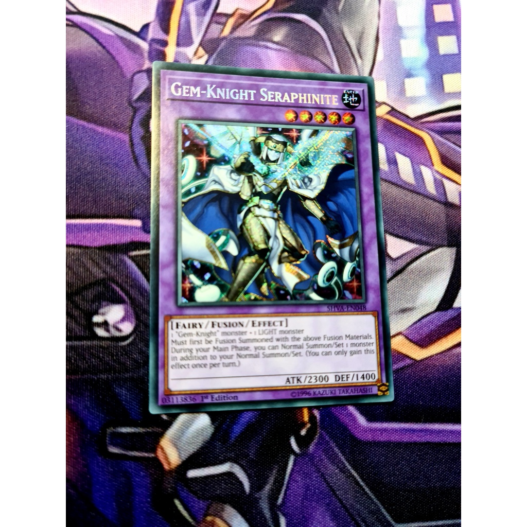 Thẻ Bài Yugioh Monster Gem-Knight Seraphinite - SHVA-EN048 - Secret Rare