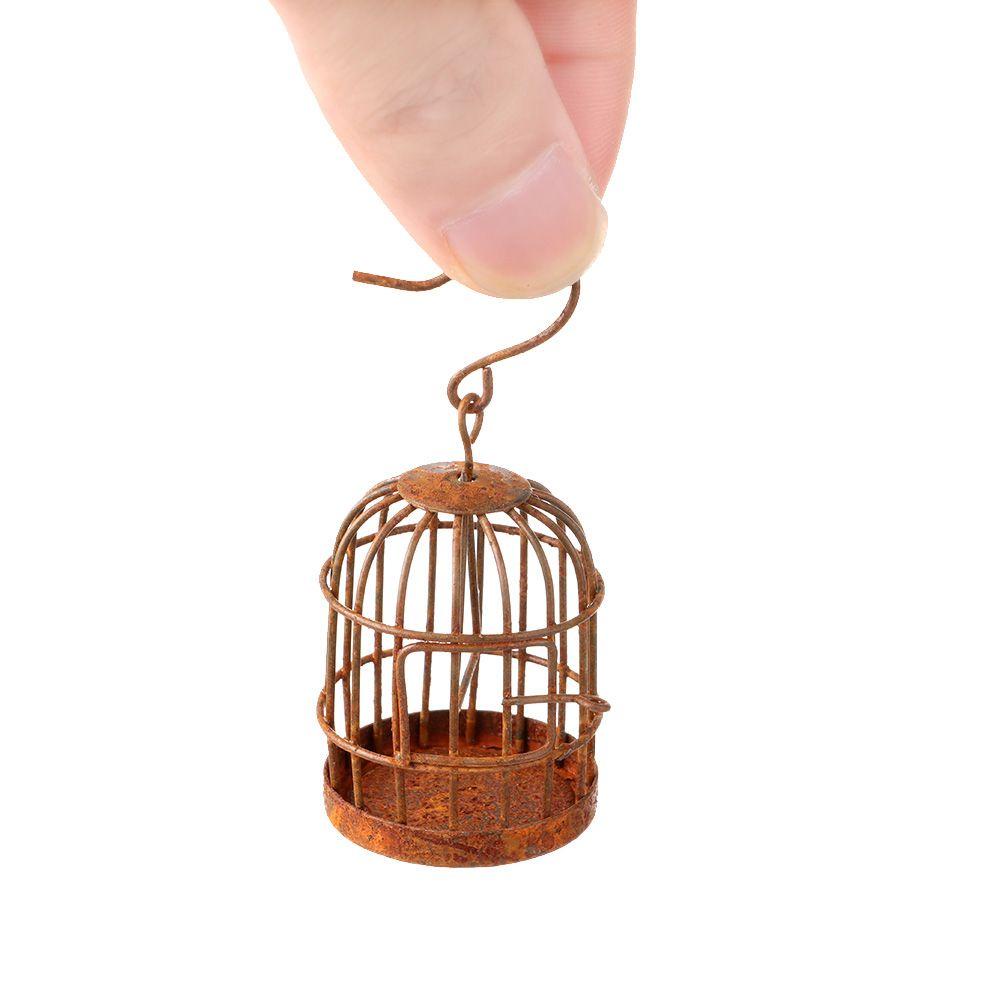 Lồng Chim Mini Bằng Sắt Trang Trí Nhà Búp Bê