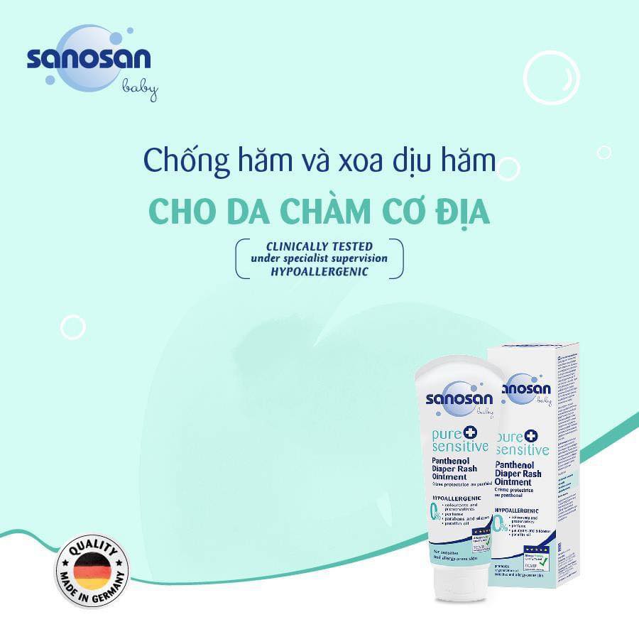 Bộ sản phẩm sanosan dành cho da nhạy cảm