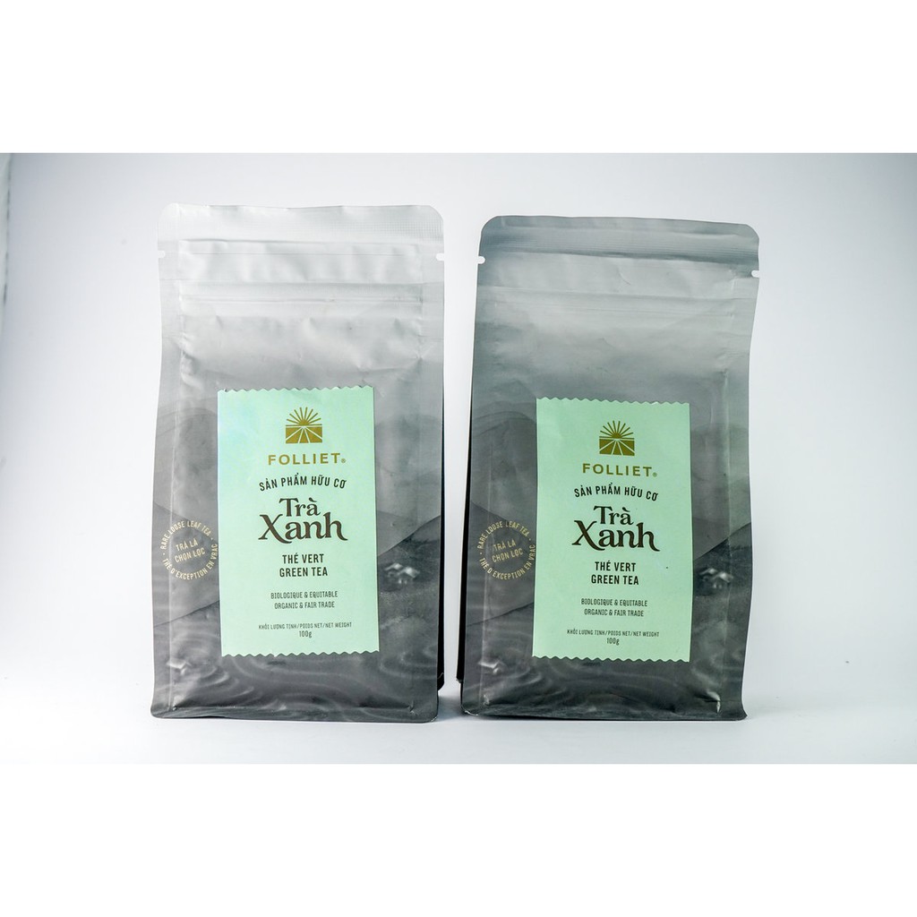 Trà Xanh Hữu Cơ Organic Folliet 100g