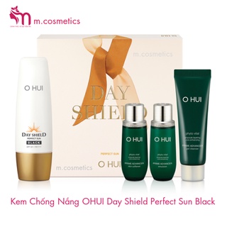 Set Kem Chống Nắng Ohui Day Shield Sun Black 4 món