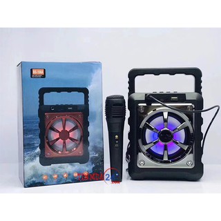 Loa Kéo Karaoke Mini BS-106 Tặng Kèm Mic Dây 3m Phiên Bản Mới