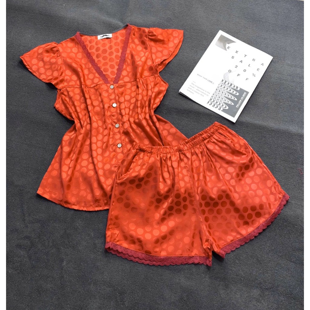 Đồ Ngủ Nữ Pijama Mặc Nhà Đùi Xinh Xắn Lụa Quảng Châu | BigBuy360 - bigbuy360.vn