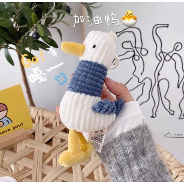 Móc khóa vịt nhồi bông