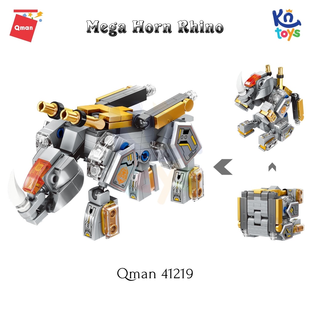 Đồ chơi lắp ráp, xếp hình Qman – Robot nh thú biến hình Cube of Mechanical Beasts