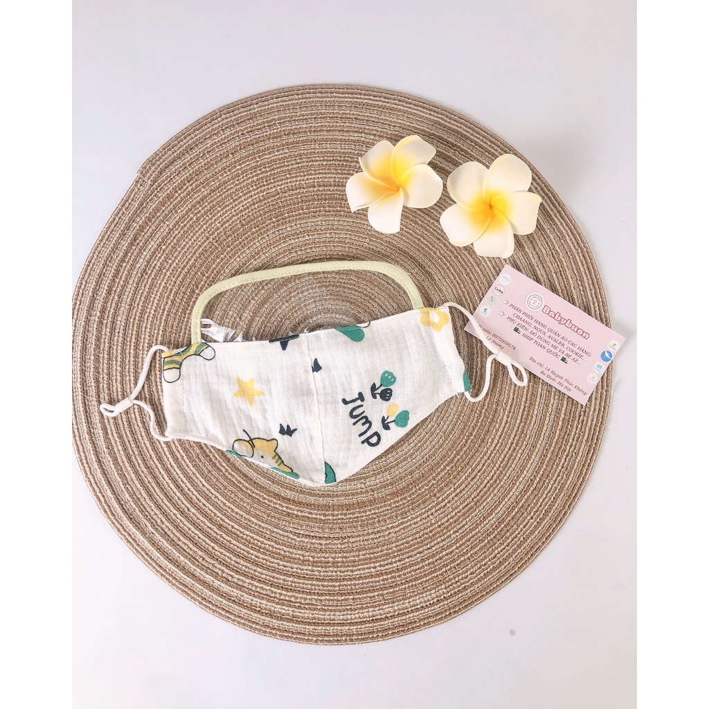 Khẩu Trang Kèm Tấm Chắn Giọt Bắn Cho Bé Từ 0-12 Tuổi Babibu - KTCG