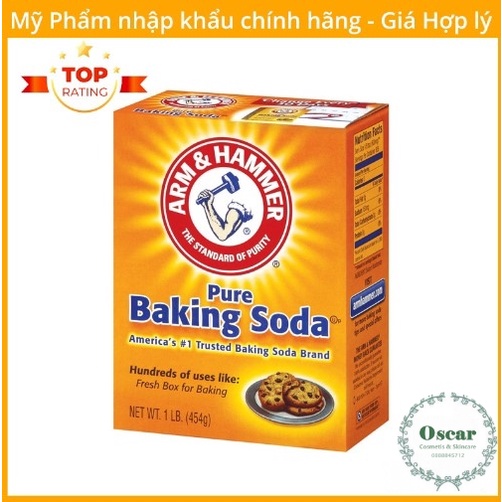 Bột Baking Soda Arm & Harmer - Baking Soda làm trắng răng, làm bánh, tẩy tế bào chết, tẩy rửa 454g - Nhập Khẩu Mỹ