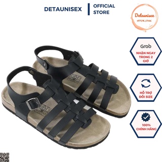 Giày sandal chiến binh nam nữ đế trấu detaunisex mã sata41d