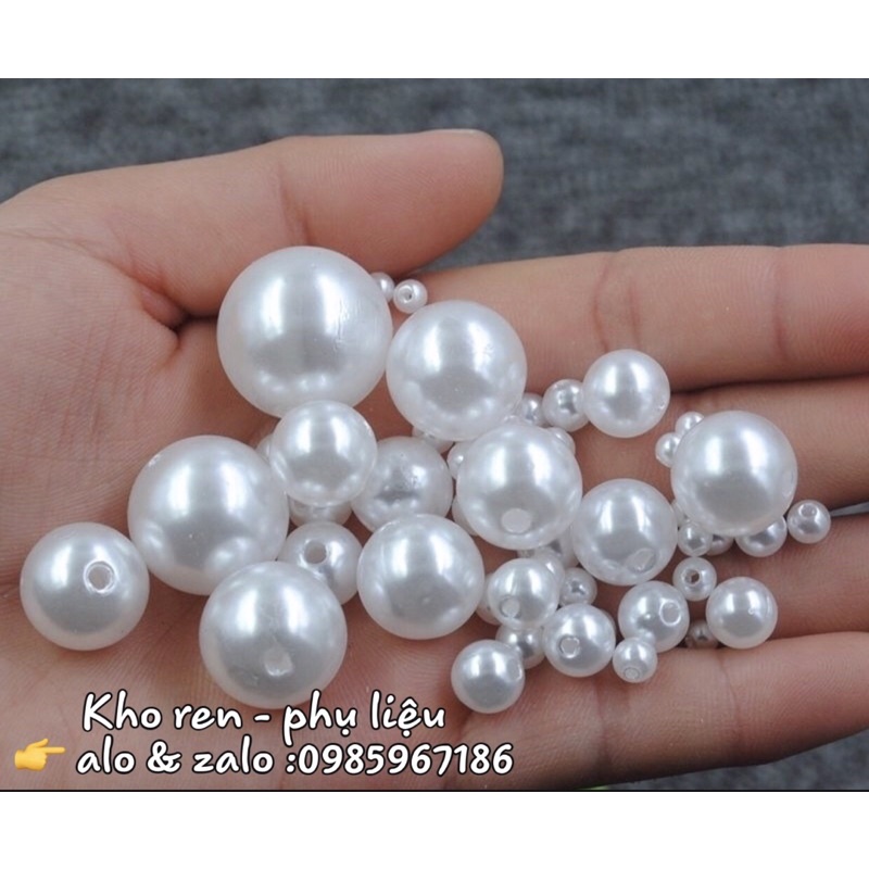 Hạt trai cao cấp đính váy áo, làm vòng trang sức..