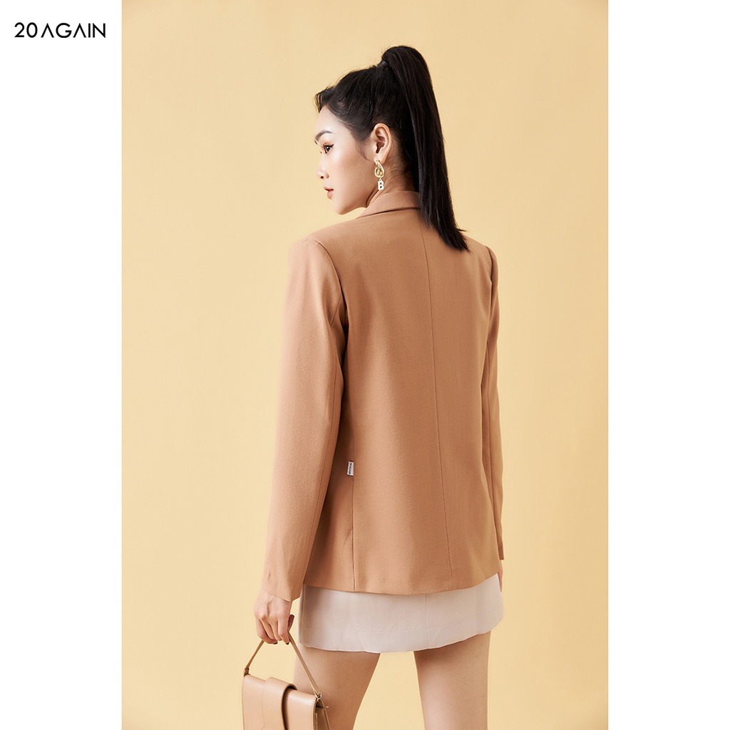 Áo vest nữ dài tay cổ bẻ 20Sexy by 20AGAIN thiết kế thanh lịch, trẻ trung VDA1805