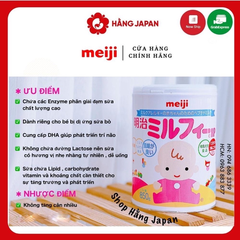 SỮA MEIJI HP NỘI ĐỊA NHẬT LON 850G